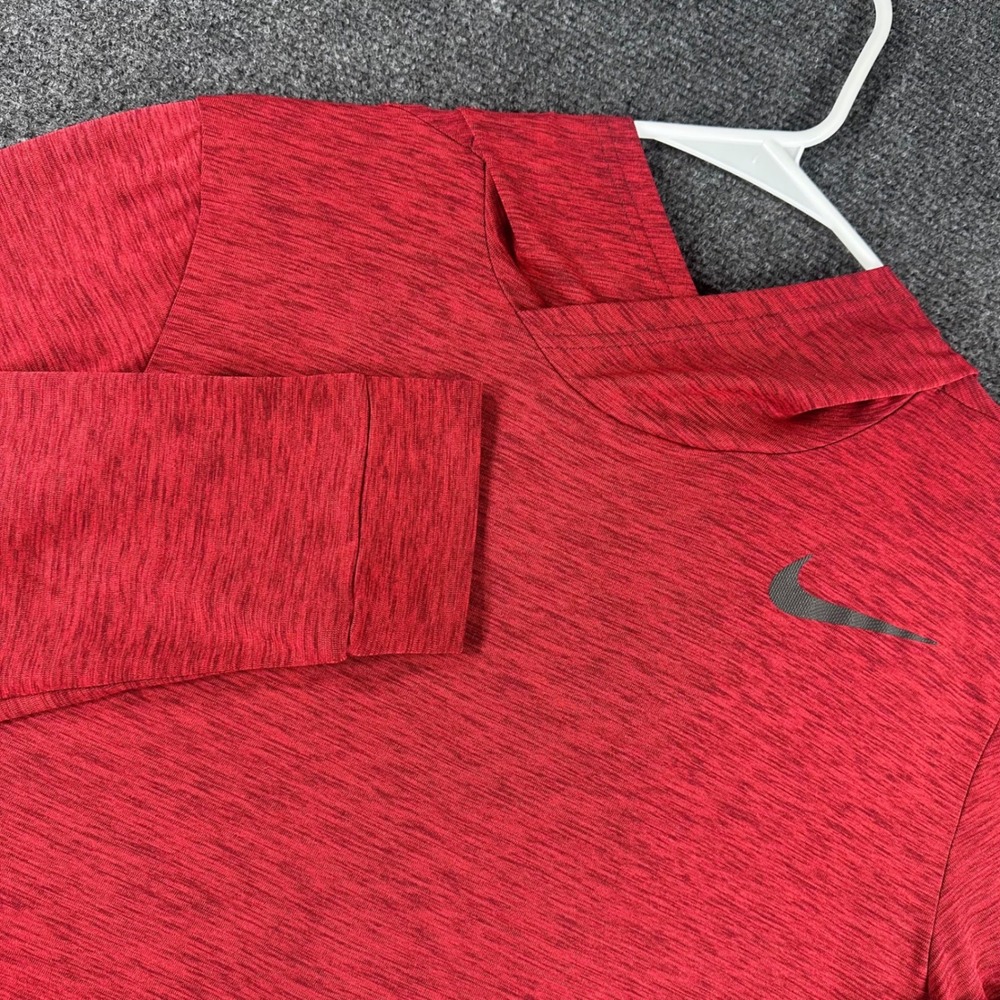 Nike Hoodie Mens S Small Red Dri-FIT Pullover Activewear Training 832829-657